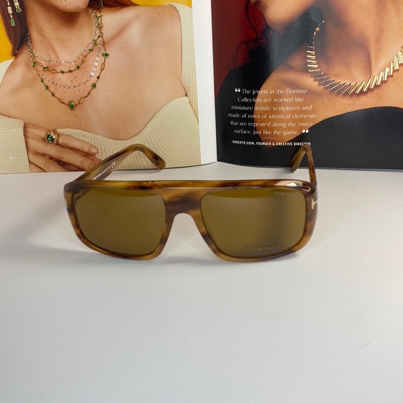 New - Tom Ford Duke Tf754 Soft Squared Acetate Shape Enriched Sunglasses main image 13